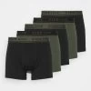 Pier One 5 Pack - Onderbroeken -Black/Khaki -Pier One 00955010cec94d048deaec05ec199c27