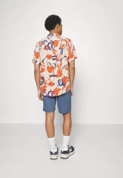 Pier One Linen Blend Drawcord Shorts- Shorts - Blue -Pier One 0fefc1229bd140f59c628594c0f5cb16