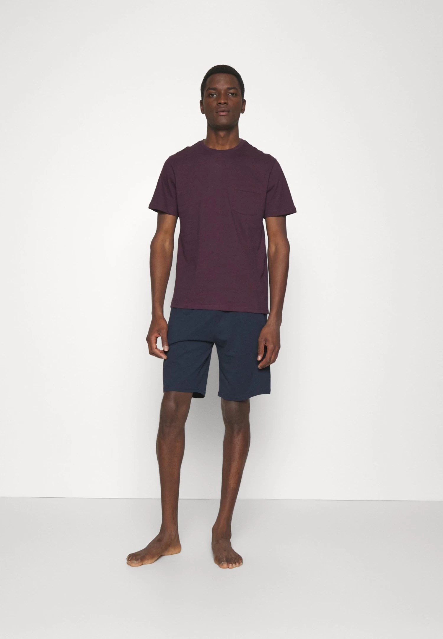 Pier One Pyjama - Dark Blue/Bordeaux 3 Pier One Pyjama - Dark Blue/Bordeaux