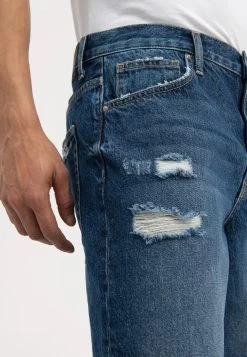 Pier One Jeansshort - Dark Blue Denim -Pier One 276254a4979c4bad9439f125663ea190