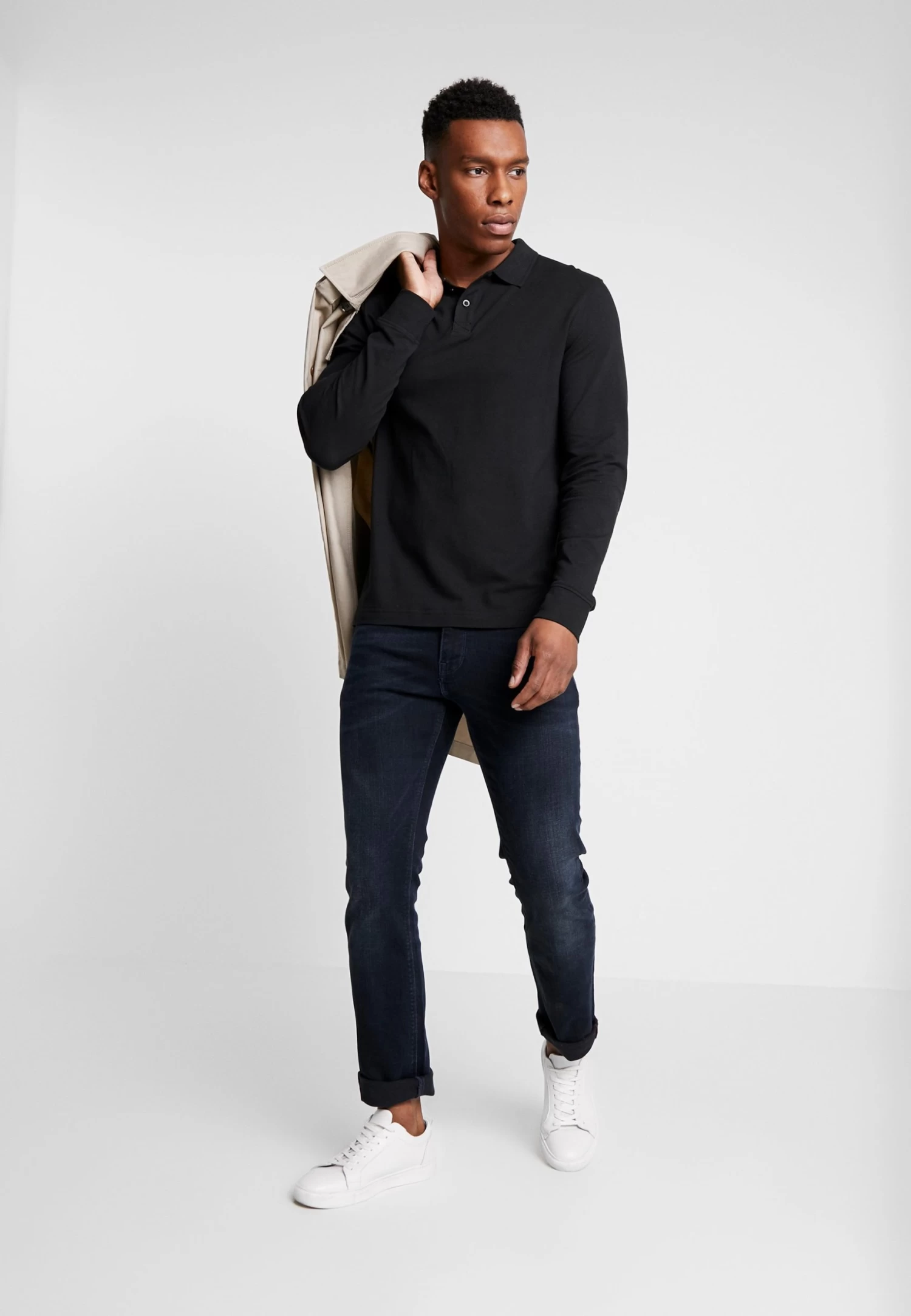 Pier One 2 Pack - Poloshirt - Mottled Grey/Black 4 Pier One 2 Pack - Poloshirt - Mottled Grey/Black - Afbeelding 2