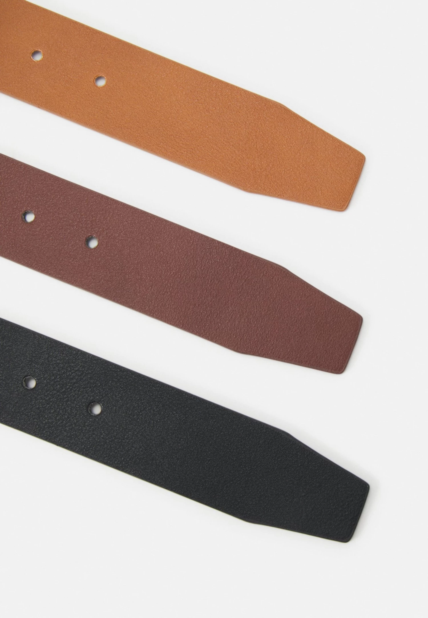 Pier One 3 Pack Unisex - Riem - Black/Brown/Cognac 5 Pier One 3 Pack Unisex - Riem - Black/Brown/Cognac - Afbeelding 3