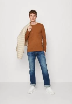 Pier One 5 Pack - Longsleeve - Blue/Off-White/Light Brown