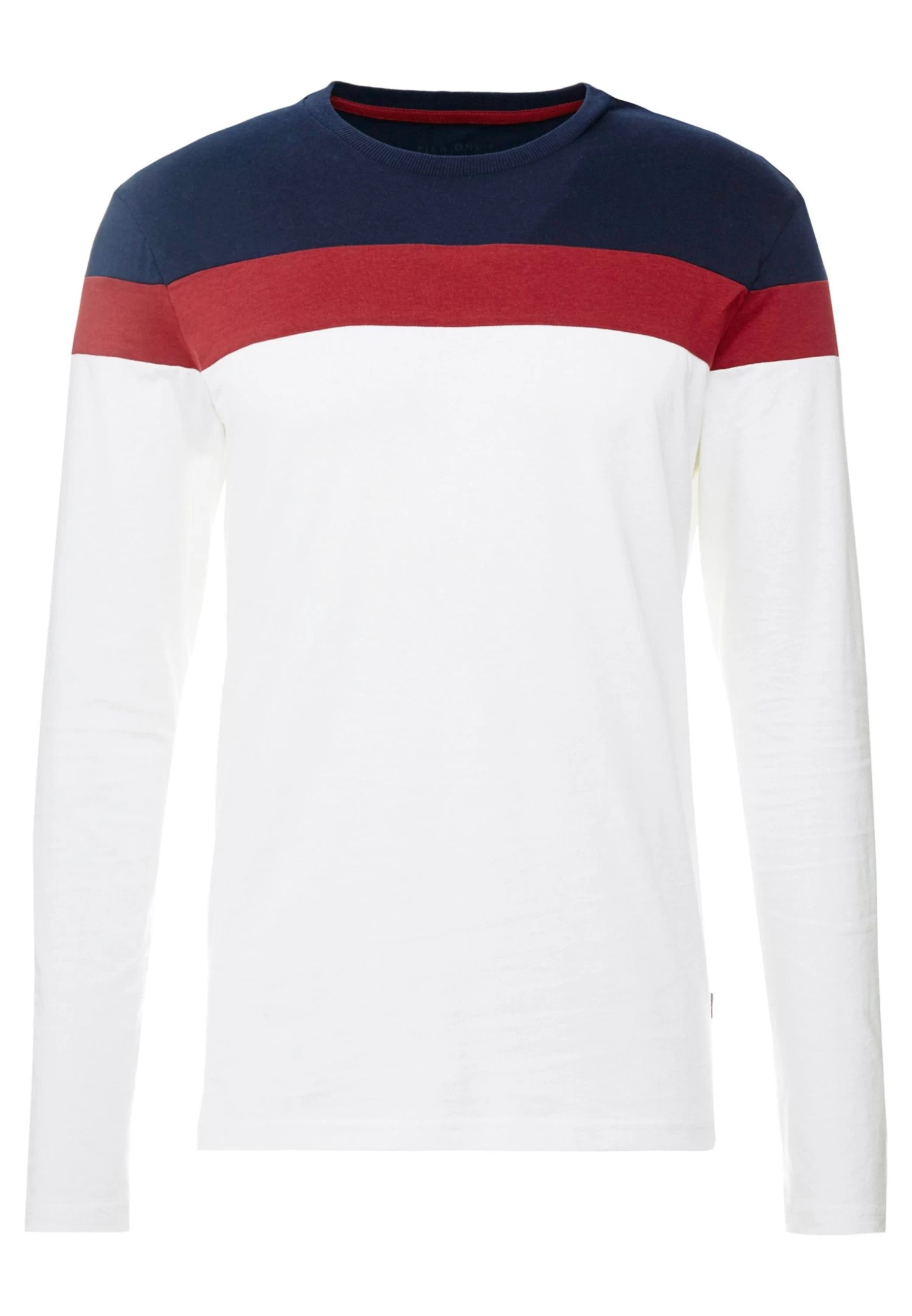 Pier One Longsleeve - Offwhite/Dark Blue 6 Pier One Longsleeve - Offwhite/Dark Blue - Afbeelding 4