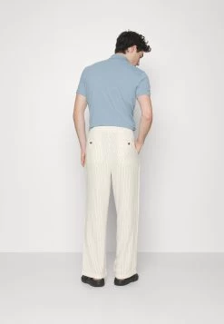 Pier One Drawcord Trousers Linen Blend - Broek - Off-White -Pier One 65c988989ad143de851aee47dda41e80