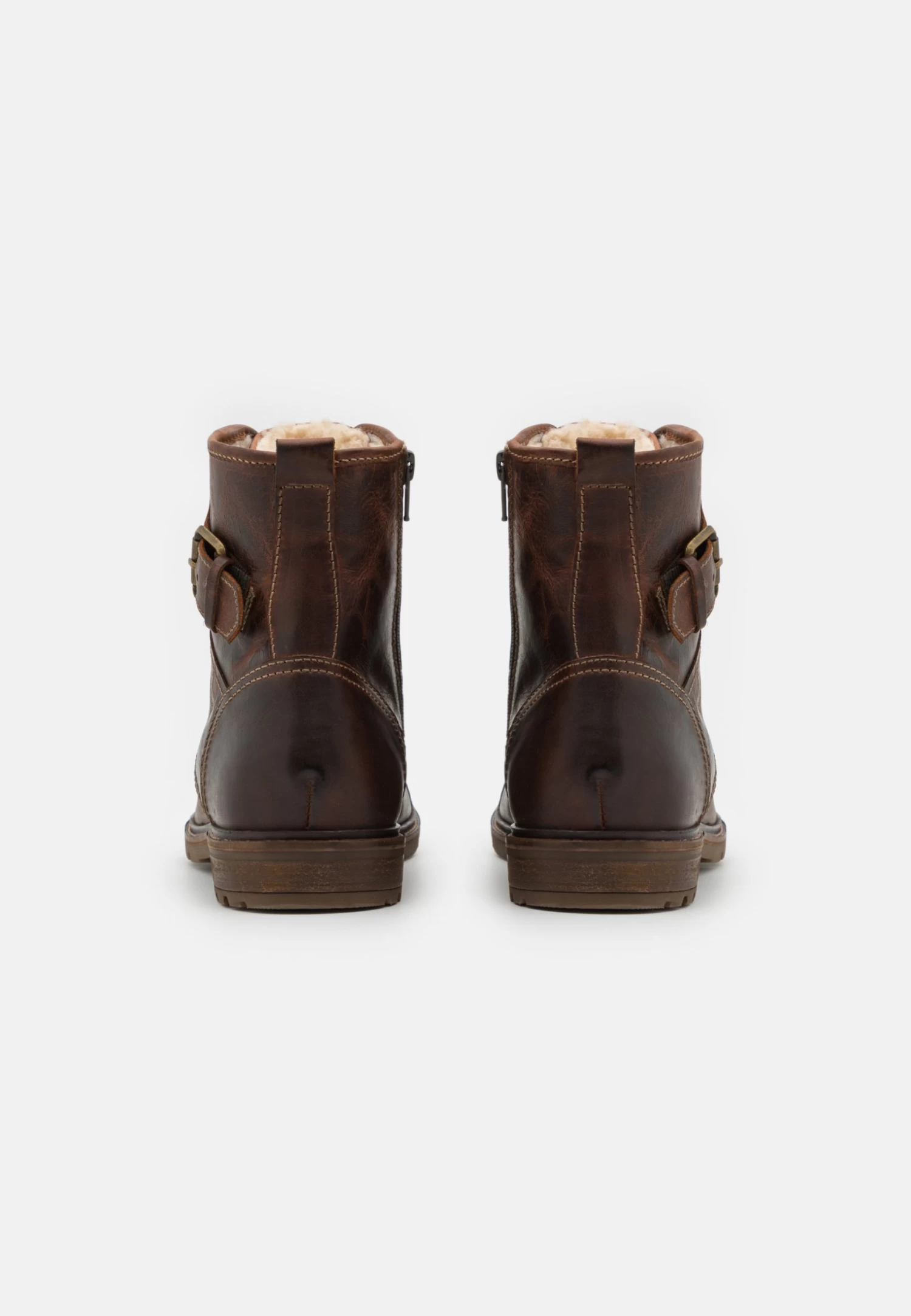 Pier One Leather - Veterboots - Brown 5 Pier One Leather - Veterboots - Brown - Afbeelding 3