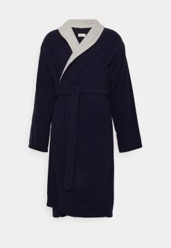 Pier One Shawl Towel Bathrobe - Badjas -Dark Blue -Pier One 67f610d064e84b5daaa9a12f82d45b4b
