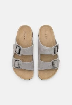 Pier One Leather Unisex - Pantoffels - Grey -Pier One 6e172422b00e484a8ac21c5f565af9d6