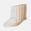 Pier One 5Pack - Sokken - Off-White/Beige/Tan -Pier One 718307211e4e4f189a16056a071c1846
