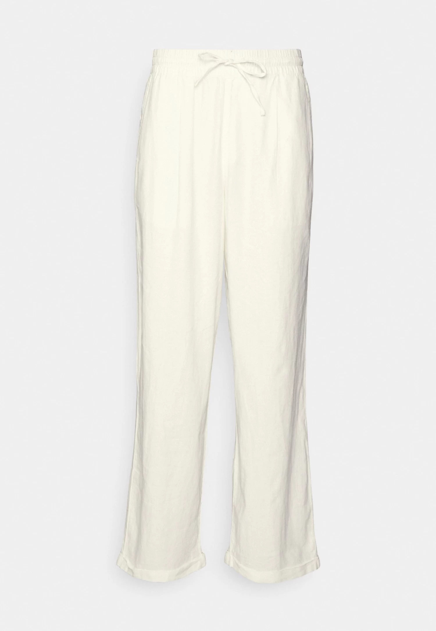 Pier One Drawcord Trousers Linen Blend - Broek - White 7 Pier One Drawcord Trousers Linen Blend - Broek - White - Afbeelding 5