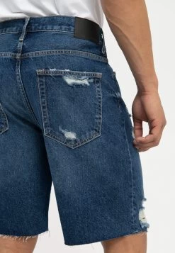 Pier One Jeansshort - Dark Blue Denim -Pier One 87967f7777b341e69e97f39a26d44312