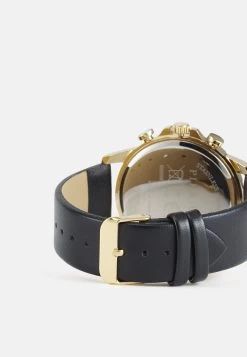 Pier One Unisex - Chronograaf - Black/Gold-Coloured -Pier One 90d43c9a2ce14828a3d3865357544496