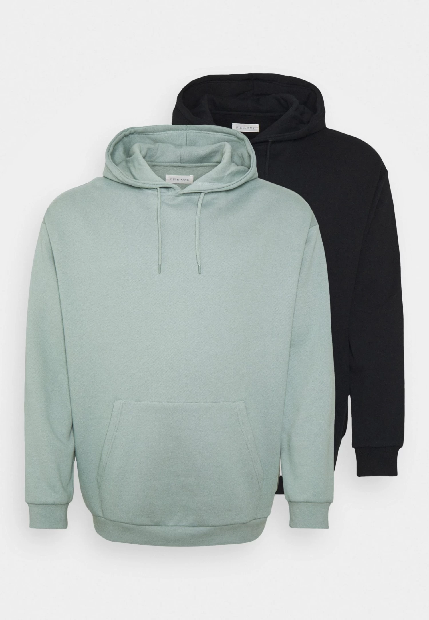 Pier One 2 Pack- Hoodie - Black/Green 3 Pier One 2 Pack- Hoodie - Black/Green