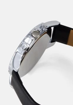 Pier One Horloge - Black/Silver-Coloured -Pier One a405f32d91574594bfe0eb57bcbec044