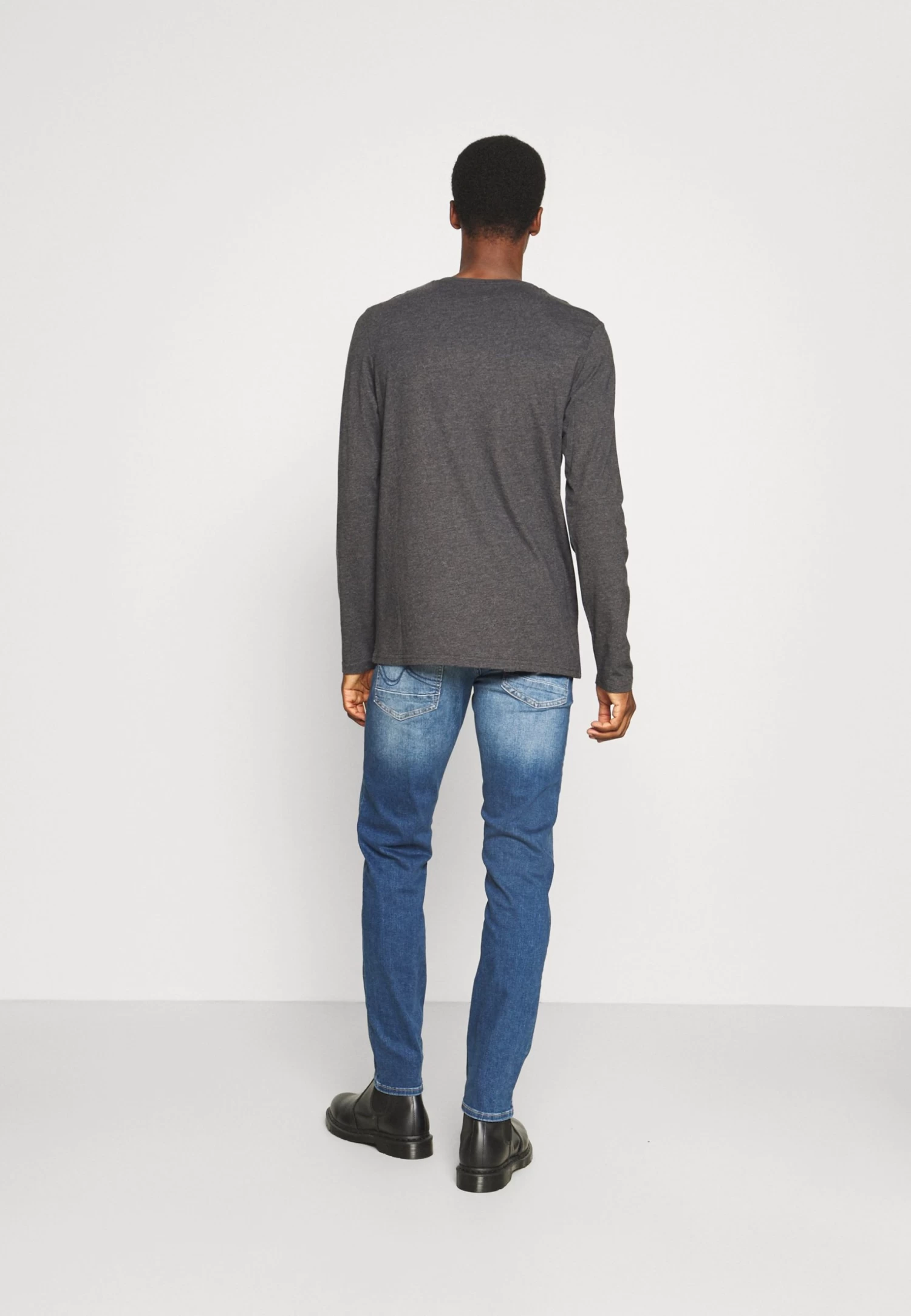 Pier One 2 Pack - Longsleeve - Dark Grey/Black 5 Pier One 2 Pack - Longsleeve - Dark Grey/Black - Afbeelding 3