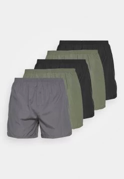 Pier One 5 Pack - Boxershort - Black/Khaki/Dark Grey 12 Pier One 5 Pack - Boxershort - Black/Khaki/Dark Grey -Pier One aabf1b6cd2d84a338064454393e5f372