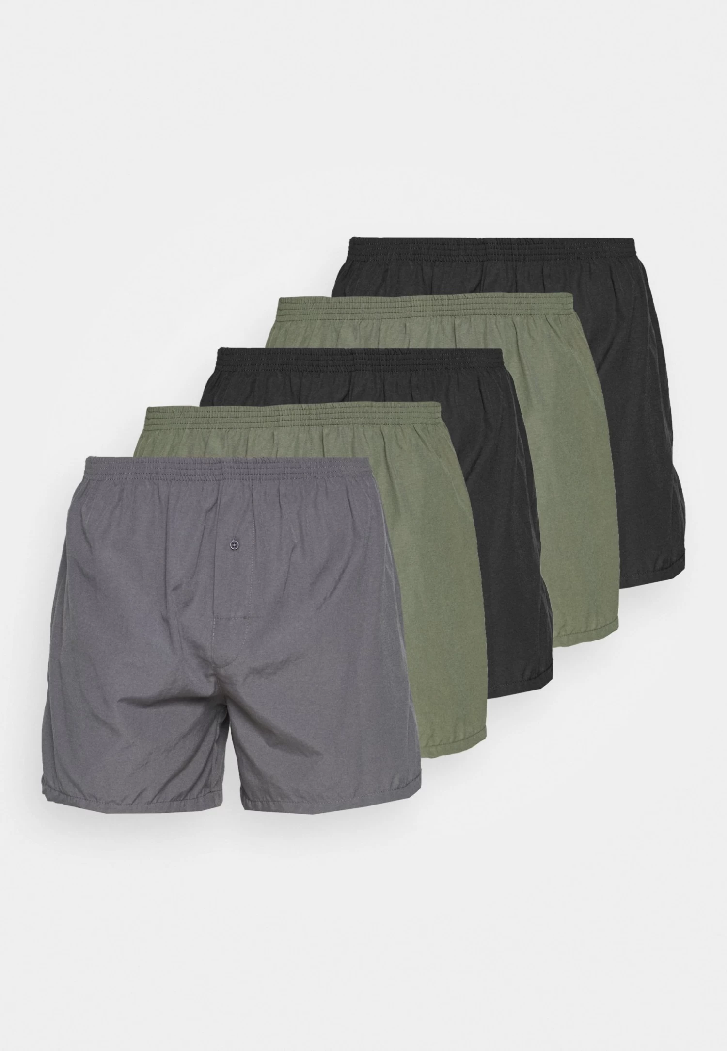 Pier One 5 Pack - Boxershort - Black/Khaki/Dark Grey 7 Pier One 5 Pack - Boxershort - Black/Khaki/Dark Grey - Afbeelding 5