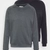 Pier One 2 Pack - Sweater - Black/Mottled Dark Grey 2 Pier One 2 Pack - Sweater - Black/Mottled Dark Grey -Pier One aac32521ee404b7f82fed2b996d01930