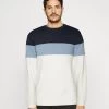 Pier One Sweater - Blue/Off-White/Grey 1 Pier One Sweater - Blue/Off-White/Grey -Pier One b65c4c29a1f24fc3a7229615c3239efb