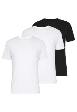 Pier One 3 Pack - T-Shirt Basic -Black/ White