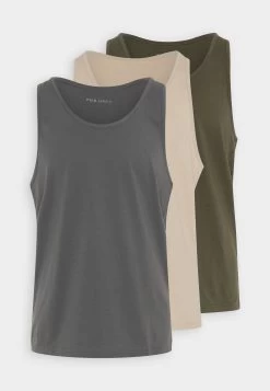 Pier One 3 Pack - Top - Olive/Off-White/Stone -Pier One b8085e069c094837abcd91f51752de0e