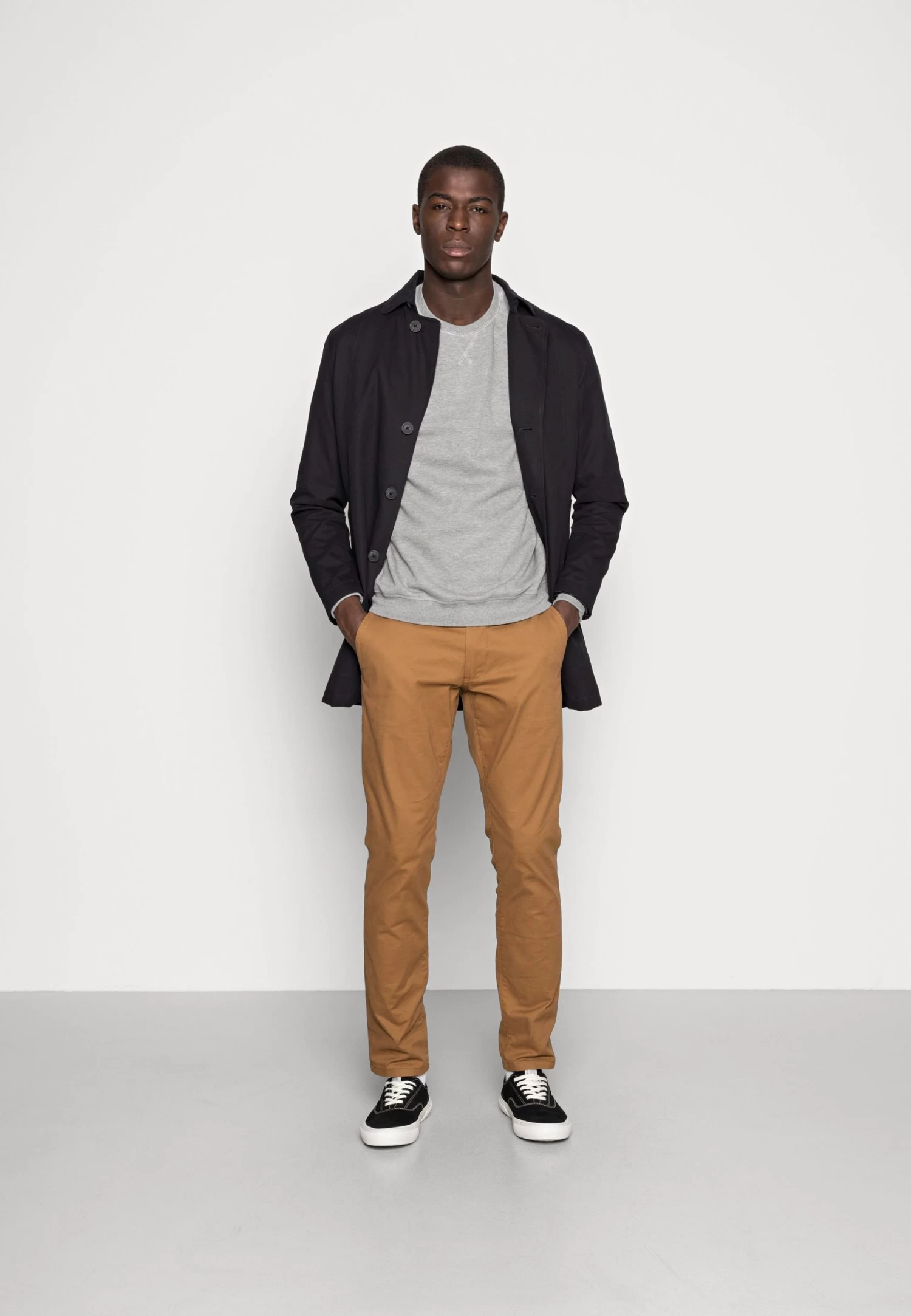 Pier One 2 Pack - Sweater - Mottled Light Grey/Black 3 Pier One 2 Pack - Sweater - Mottled Light Grey/Black