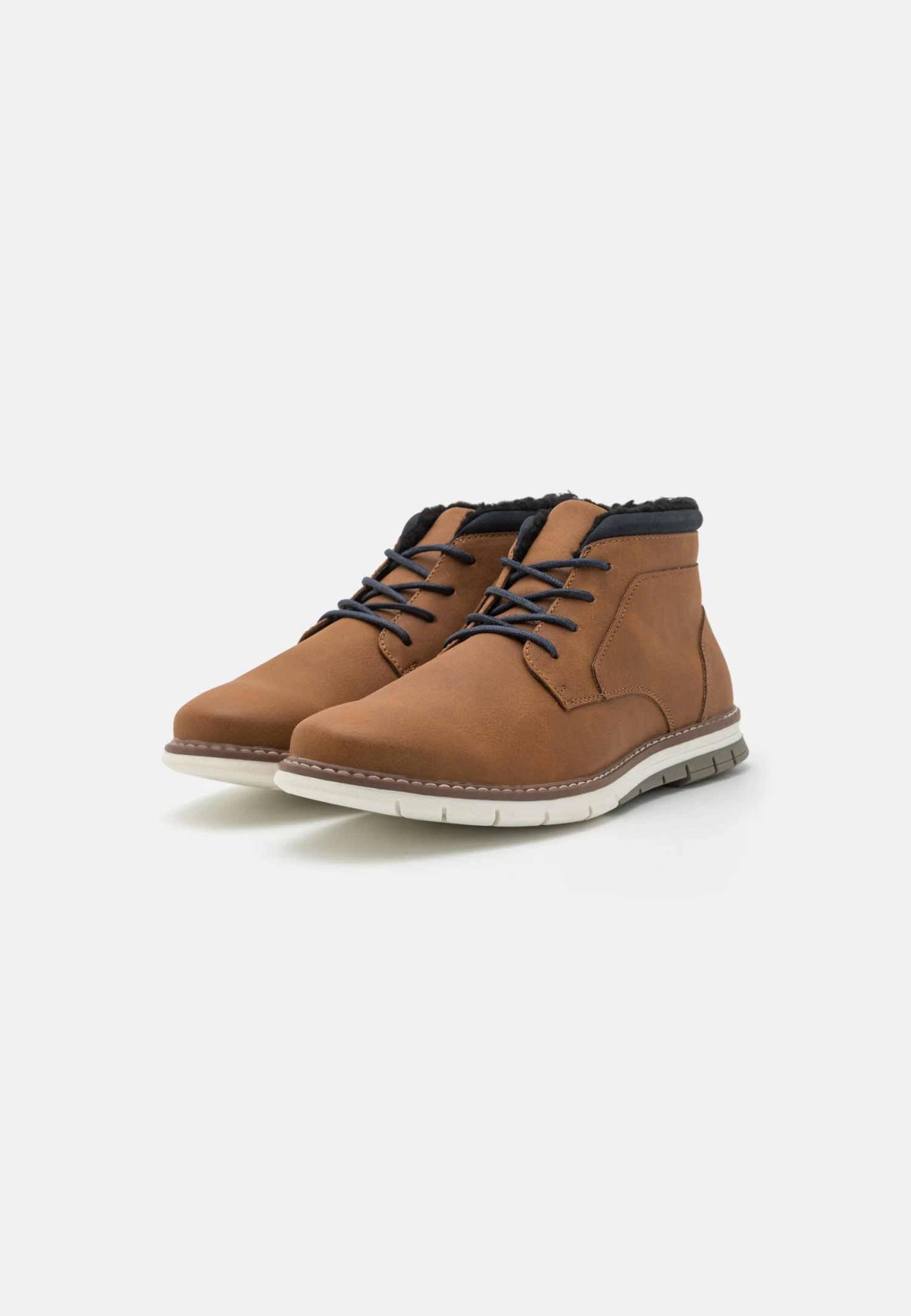 Pier One Sportieve Veterschoenen - Cognac 4 Pier One Sportieve Veterschoenen - Cognac - Afbeelding 2