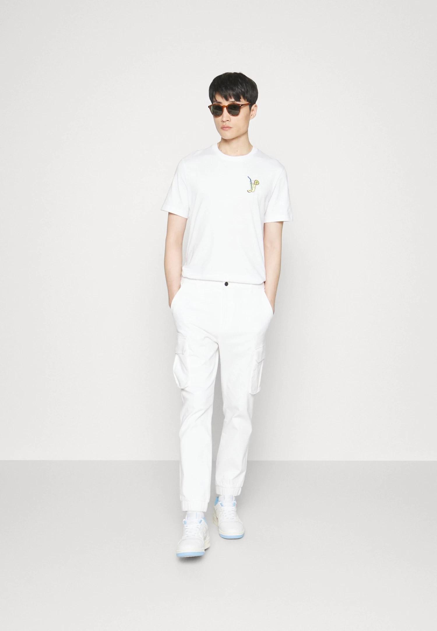 Pier One Cuffed Skinny Trouser- Cargobroek - White 4 Pier One Cuffed Skinny Trouser- Cargobroek - White - Afbeelding 2