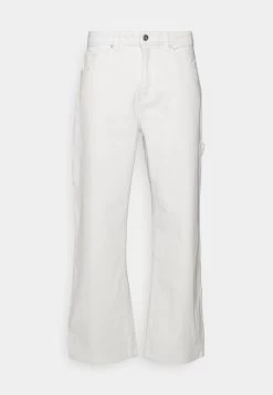 Pier One Carpenter Colored Twill- Straight Leg Jeans - Off-White -Pier One d7533d810f0b48a8bf600f689ec509b3