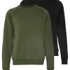 Pier One 2 Pack - Sweater - Khaki/Black -Pier One de12feccbd1e47b3bbcb87b59c3bd67a
