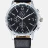 Pier One Horloge - Black/Silver-Coloured 2 Pier One Horloge - Black/Silver-Coloured -Pier One e82b9088d16947b1aec20bc8526455b7