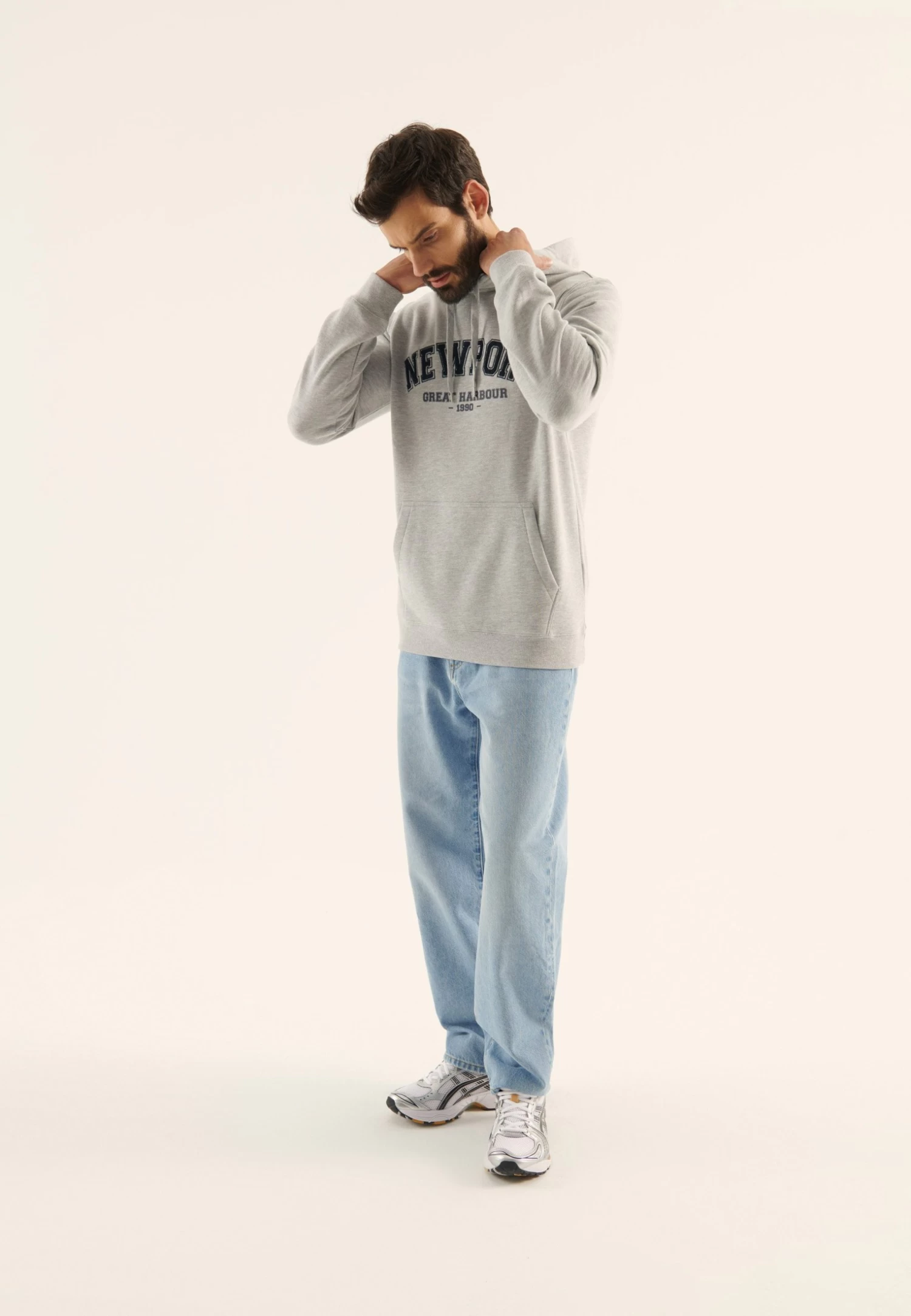 Pier One Sweater - Mottled Light Grey 4 Pier One Sweater - Mottled Light Grey - Afbeelding 2