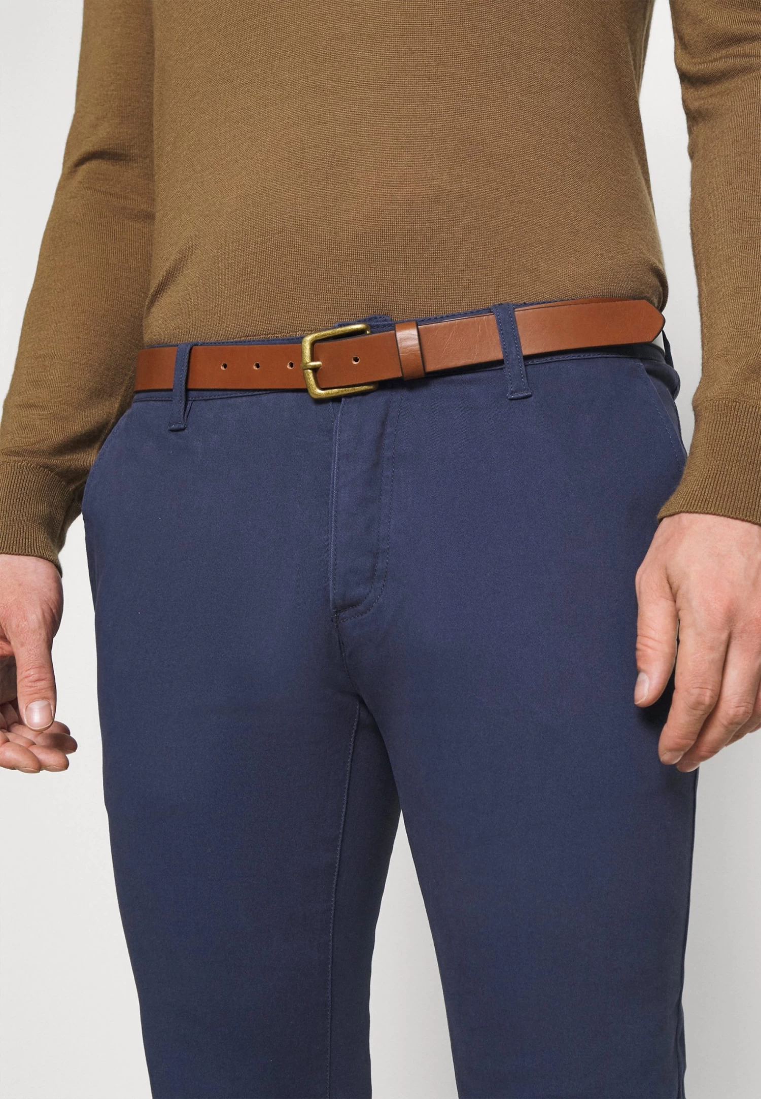Pier One Belted - Chino - Dark Blue 7 Pier One Belted - Chino - Dark Blue - Afbeelding 5