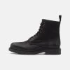 Pier One Leather - Veterboots - Black 2 Pier One Leather - Veterboots - Black -Pier One f6e9515e988b4ad584e5e93abea39704