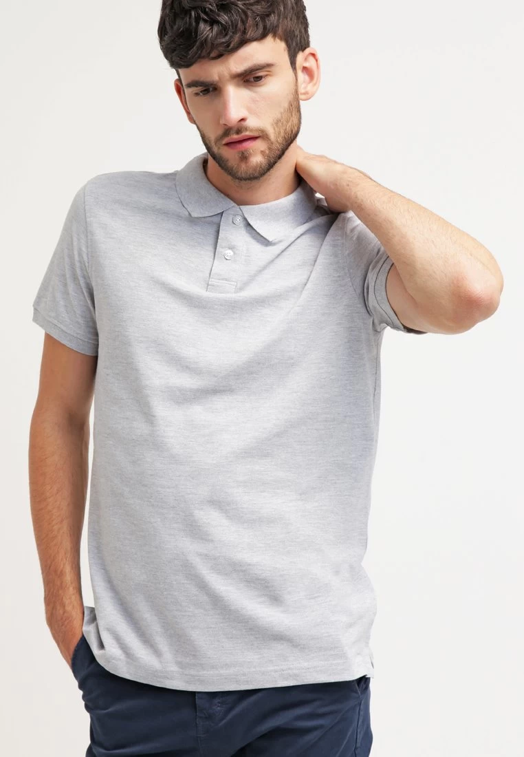 Pier One Basic - Poloshirt - Light Grey Melange 3 Pier One Basic - Poloshirt - Light Grey Melange