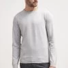 Pier One Basic Crewneck - Trui - Light Grey