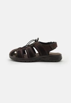 Pier One Leather - Outdoorsandalen - Brown